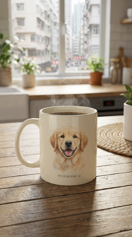 CozyPetVibes Ceramic Mug - Heartwarming Pet Companion for Your Daily Coffee Moments