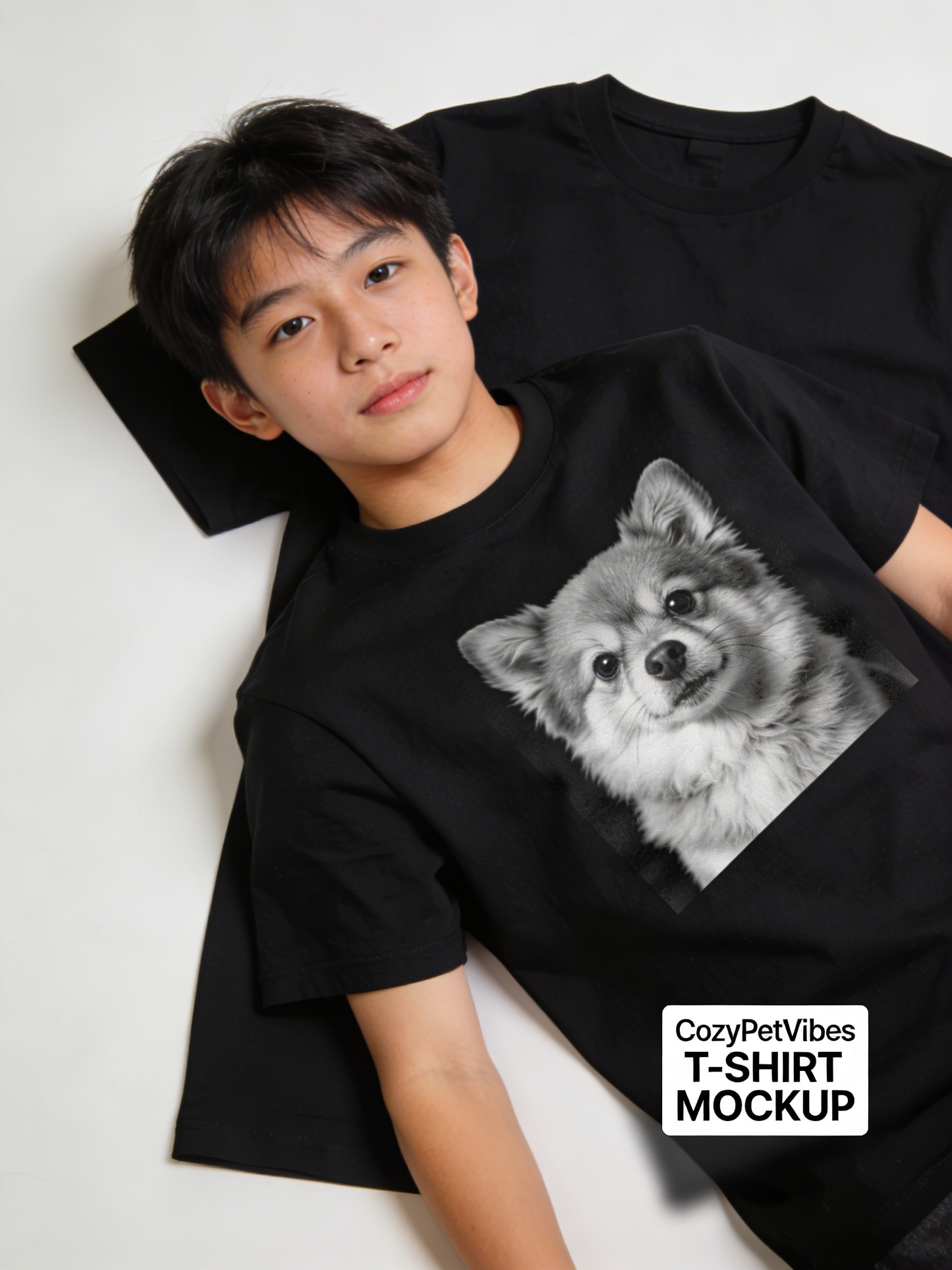 AI Pet Portrait T-Shirt - Cozy Pet Vibes Custom Pet Lover Tee